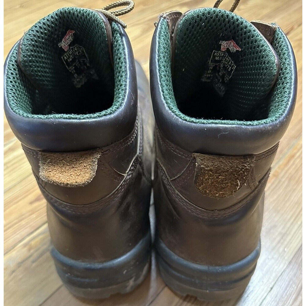Red Wing Steel Toe Work Boots, Mens‎ Brown Leather in Size 14 D ASTMF 2413-11 - Picture 5 of 7